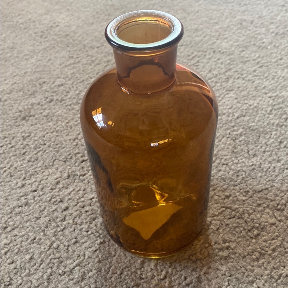 Orange Glass Bottle